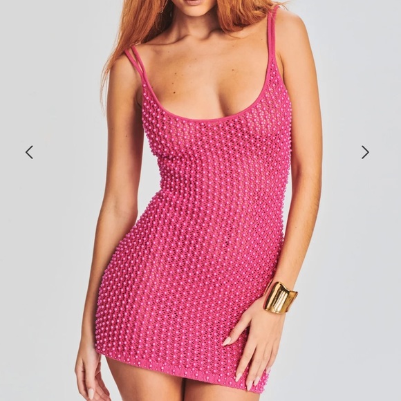 NWT Retrofete Rocco Dress in Hot Pink - Picture 1 of 5